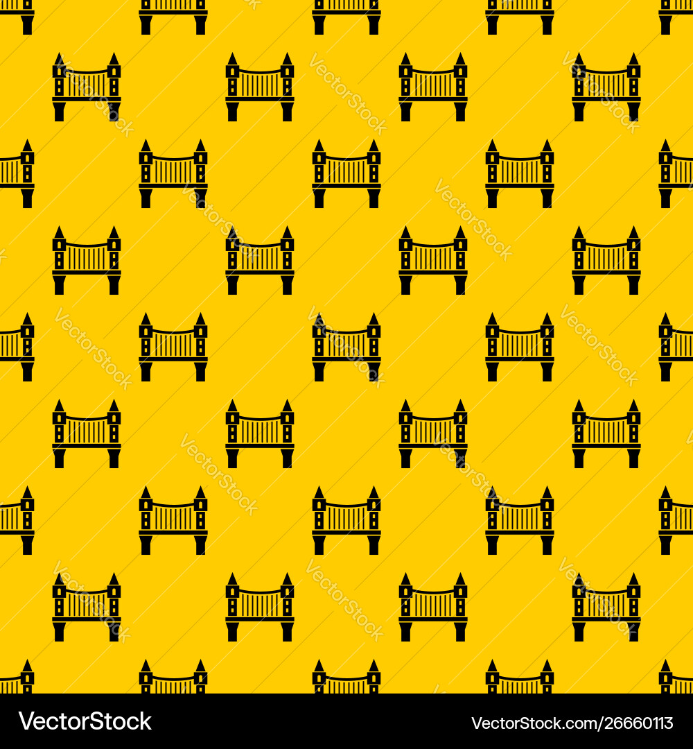 Tower bridge pattern Tower bridge pattern vector image