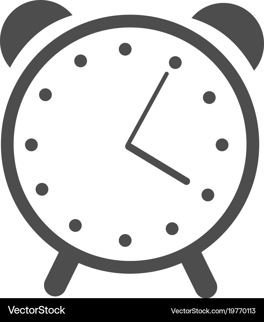 Web icon alarm clock vector image