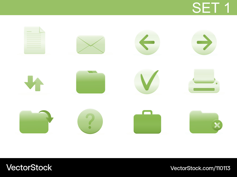 Web icons Vector Image