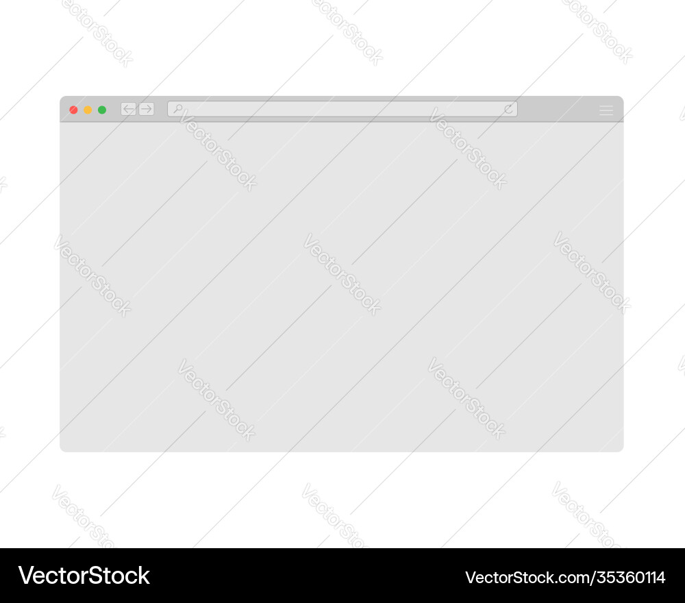 Browser window or web Browser window or web vector image