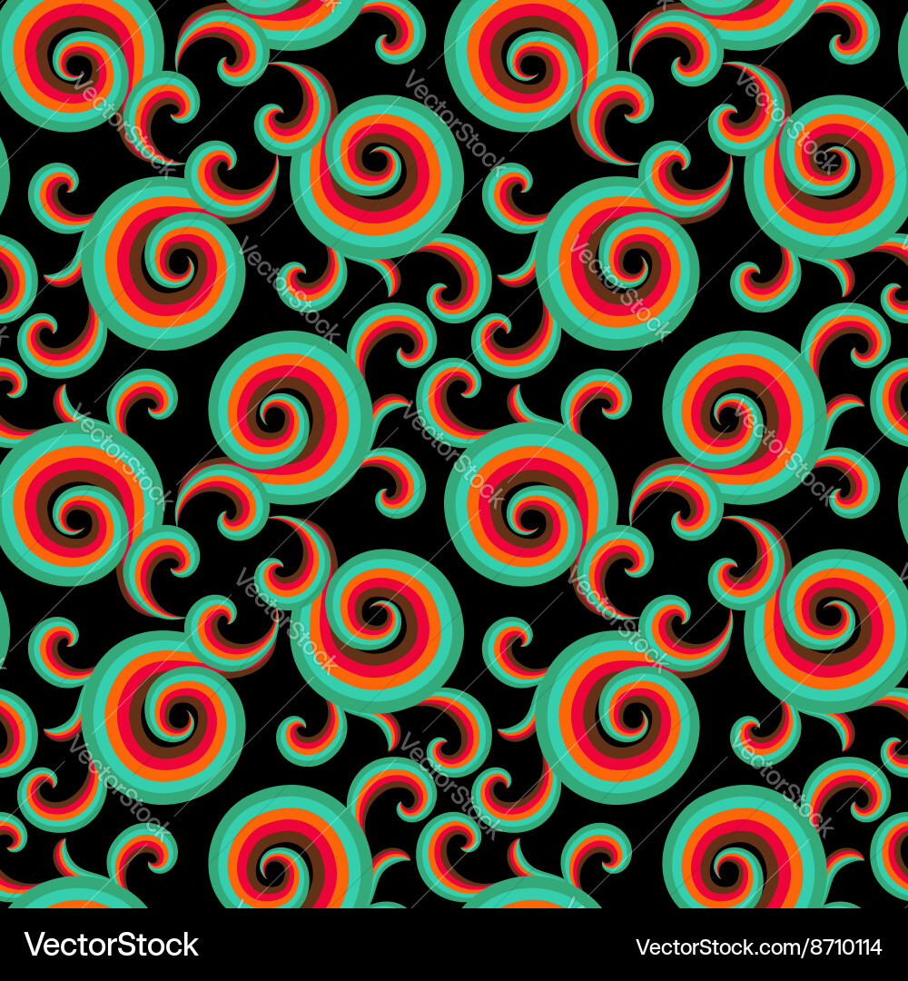 Crystalline Curl Pattern vector image