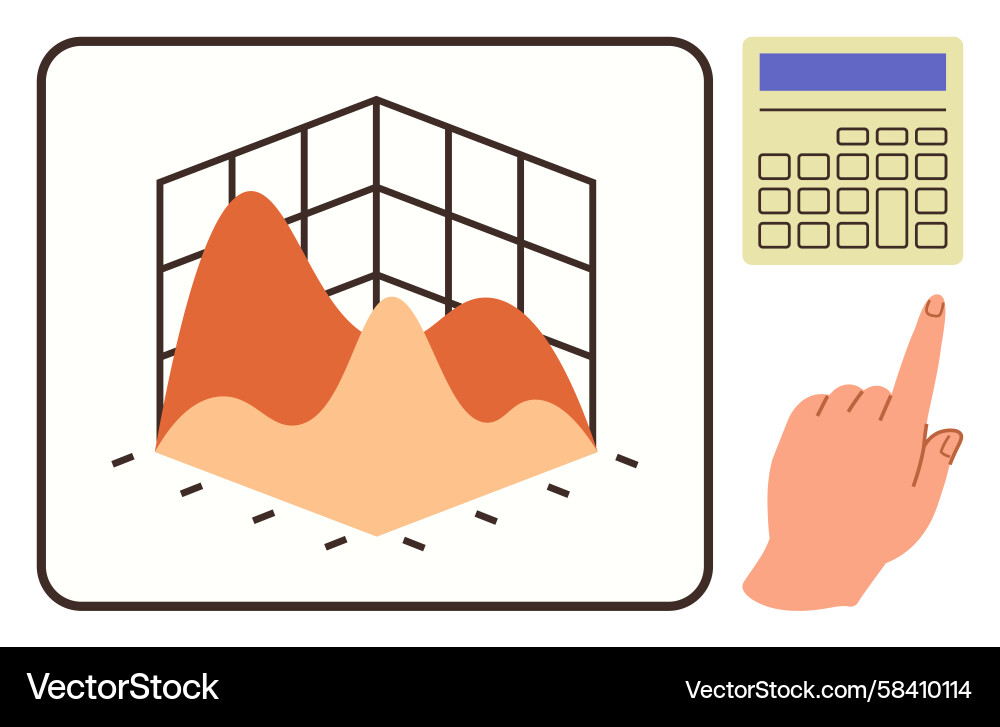 Data Analysis & Visualization Vector Image