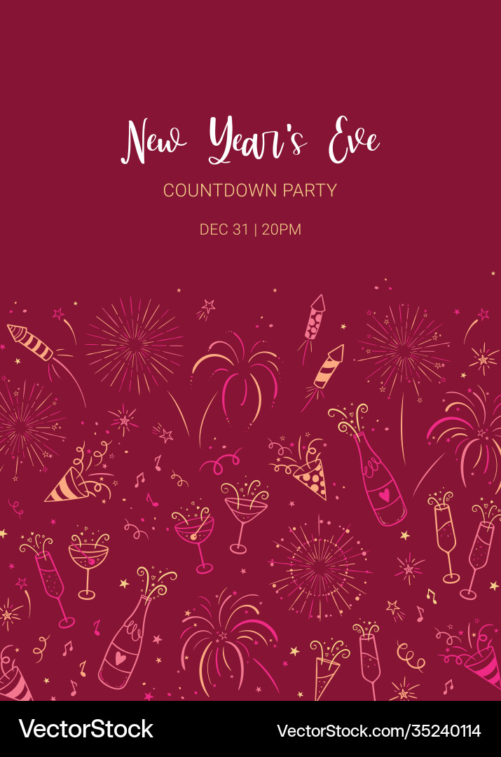 Lovely hand drawn party seamless pattern great Lovely hand drawn party seamless pattern great vector image