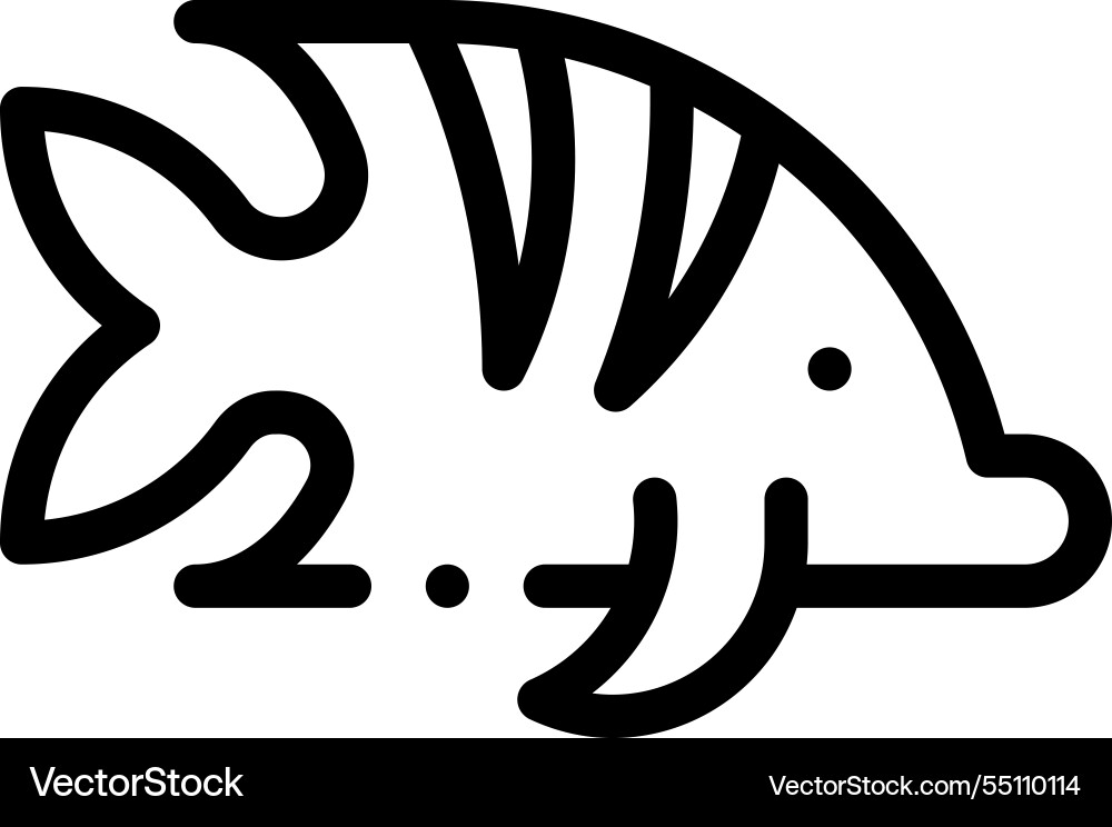 Moose icon thin linear style design isolated Moose icon thin linear style design isolated vector image