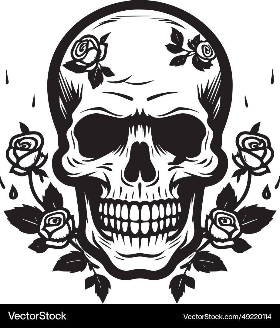 Totenkopf - hochwertiges Logo ideal für T-Shirt Totenkopf - hochwertiges Logo ideal für T-Shirt vektorbild