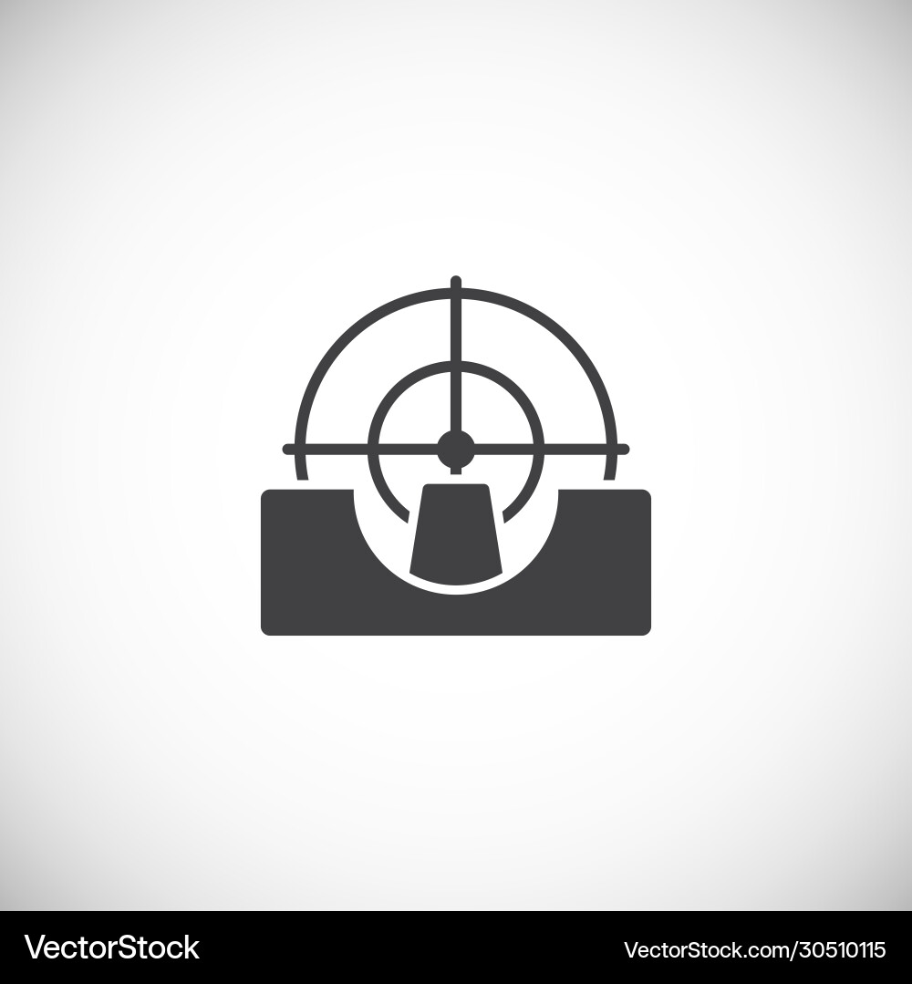 Aim related icon on background for graphic and web Aim related icon on background for graphic and web vector image