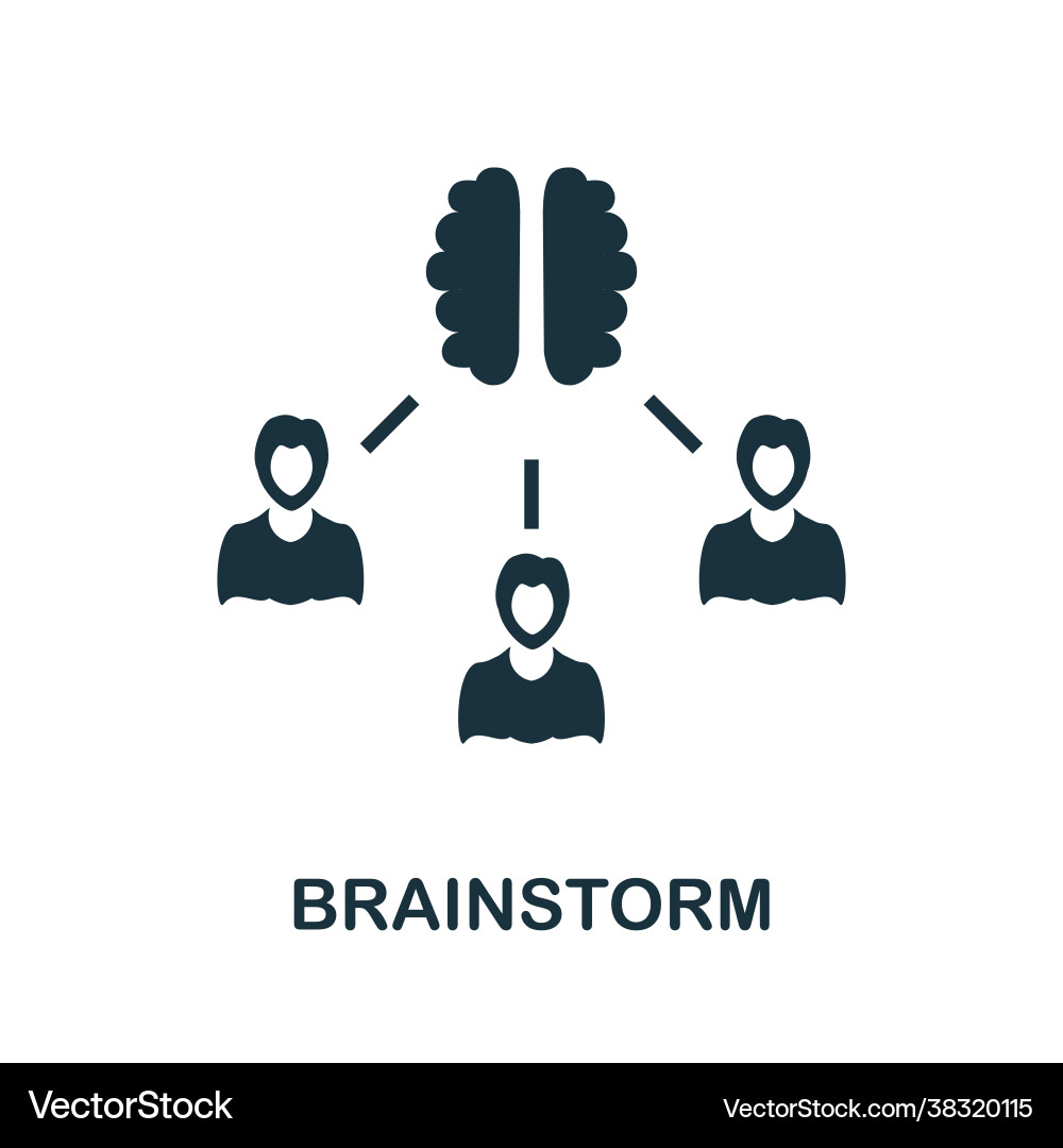 Brainstorm icon simple from startup collection Vector Image