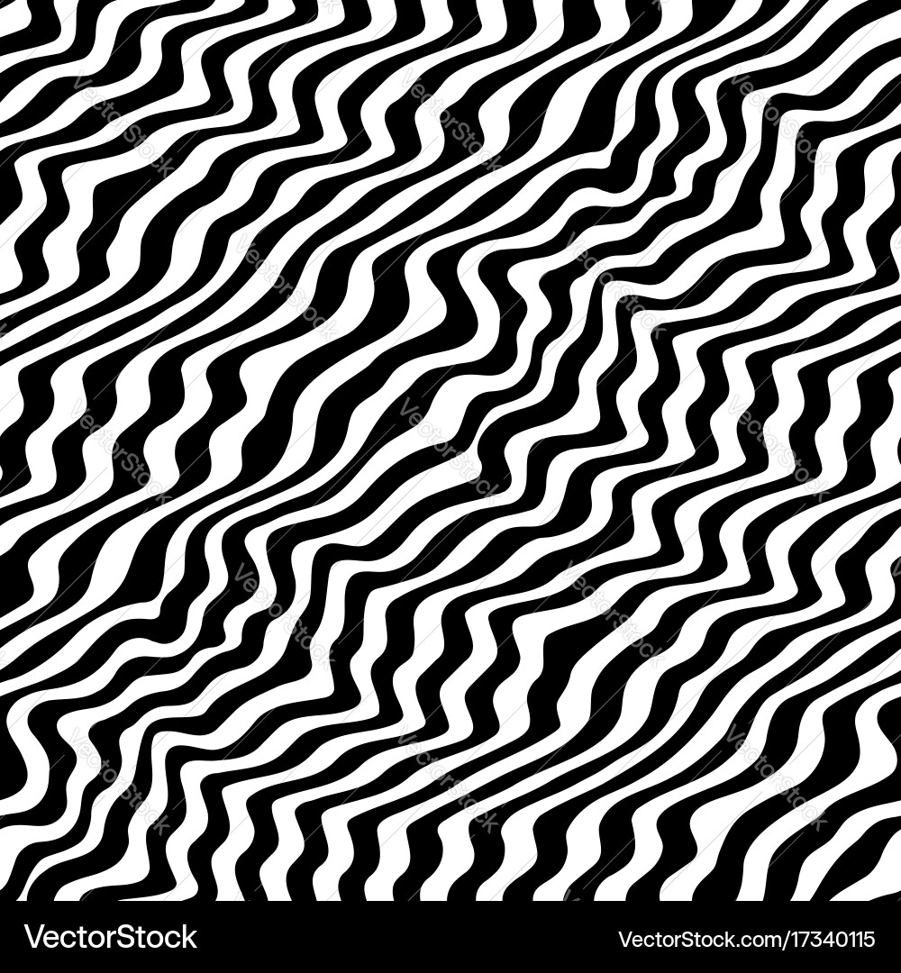 Dynamic Curved Waves Pattern vector image