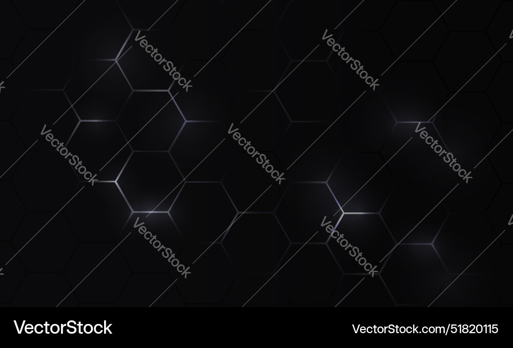 Hexagonal Tech Abstract Background vector image