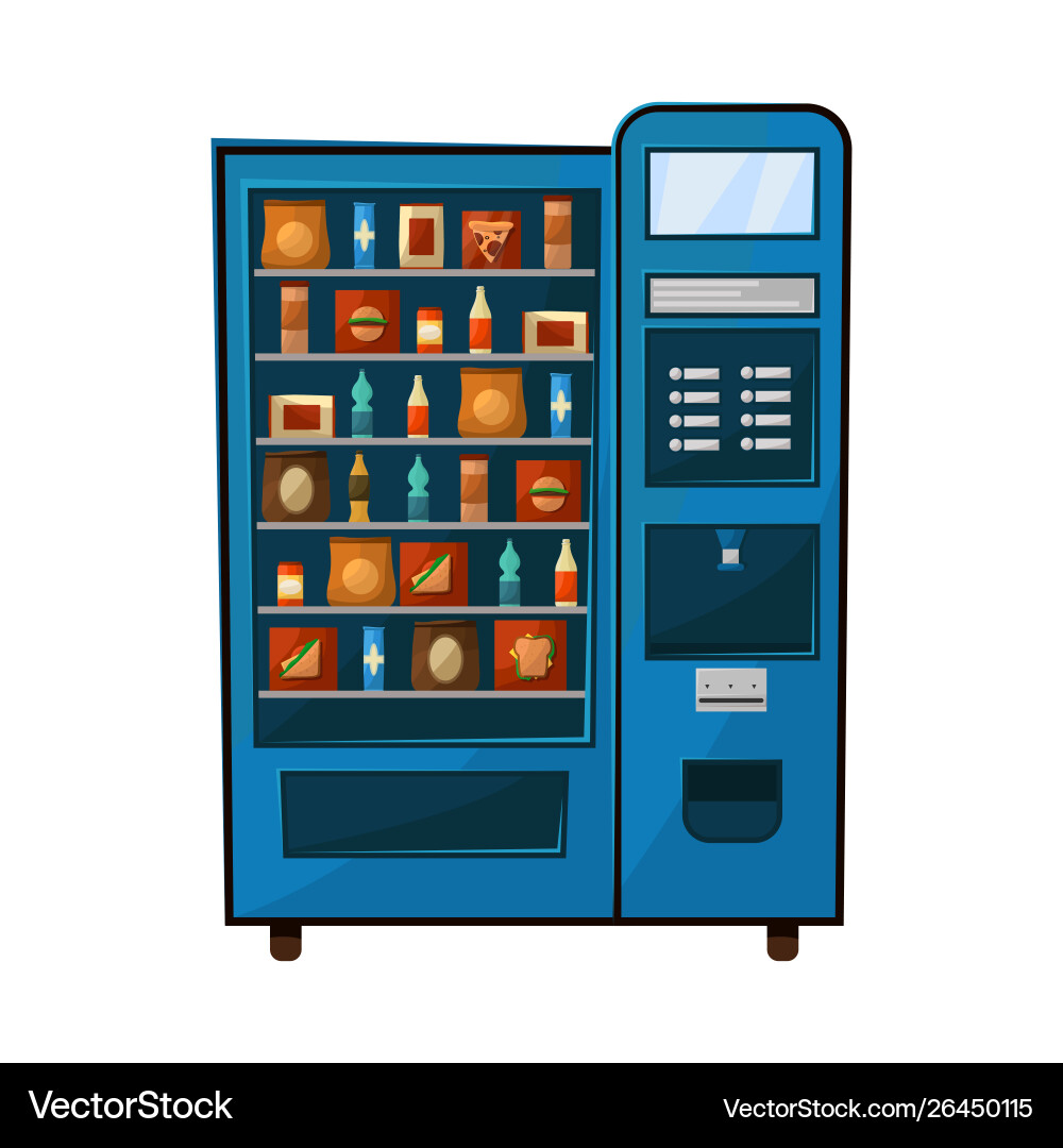 Isolated object automat and vending icon vector image