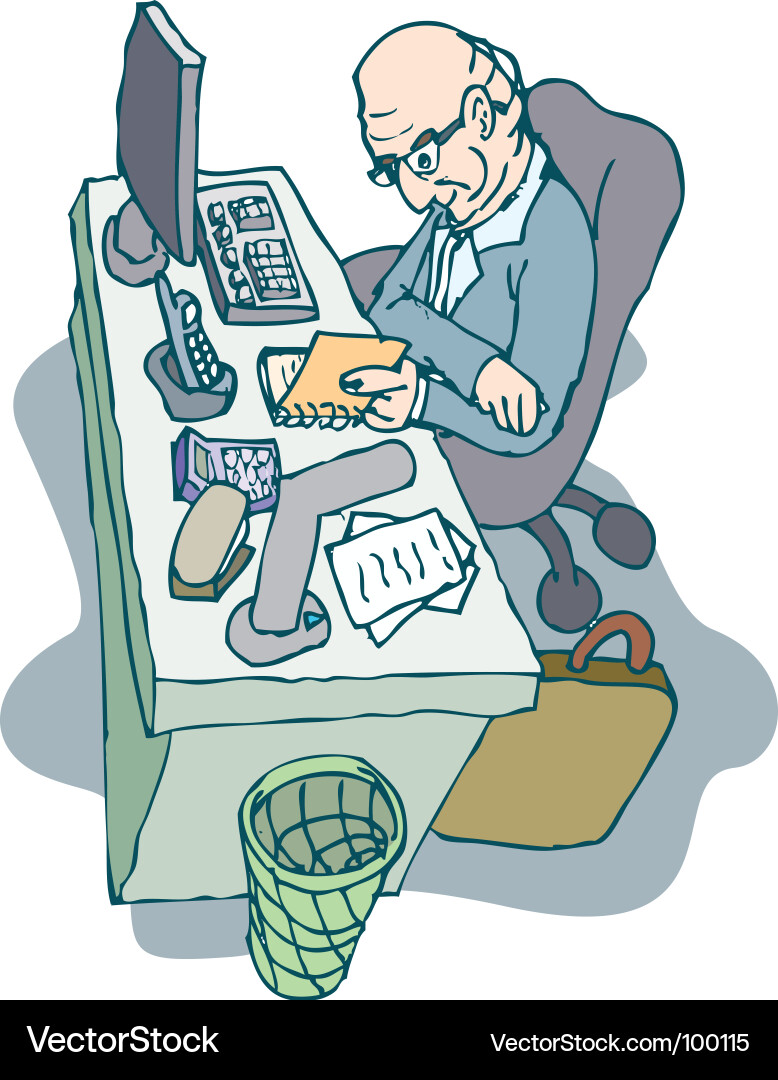 Man working Vector Image