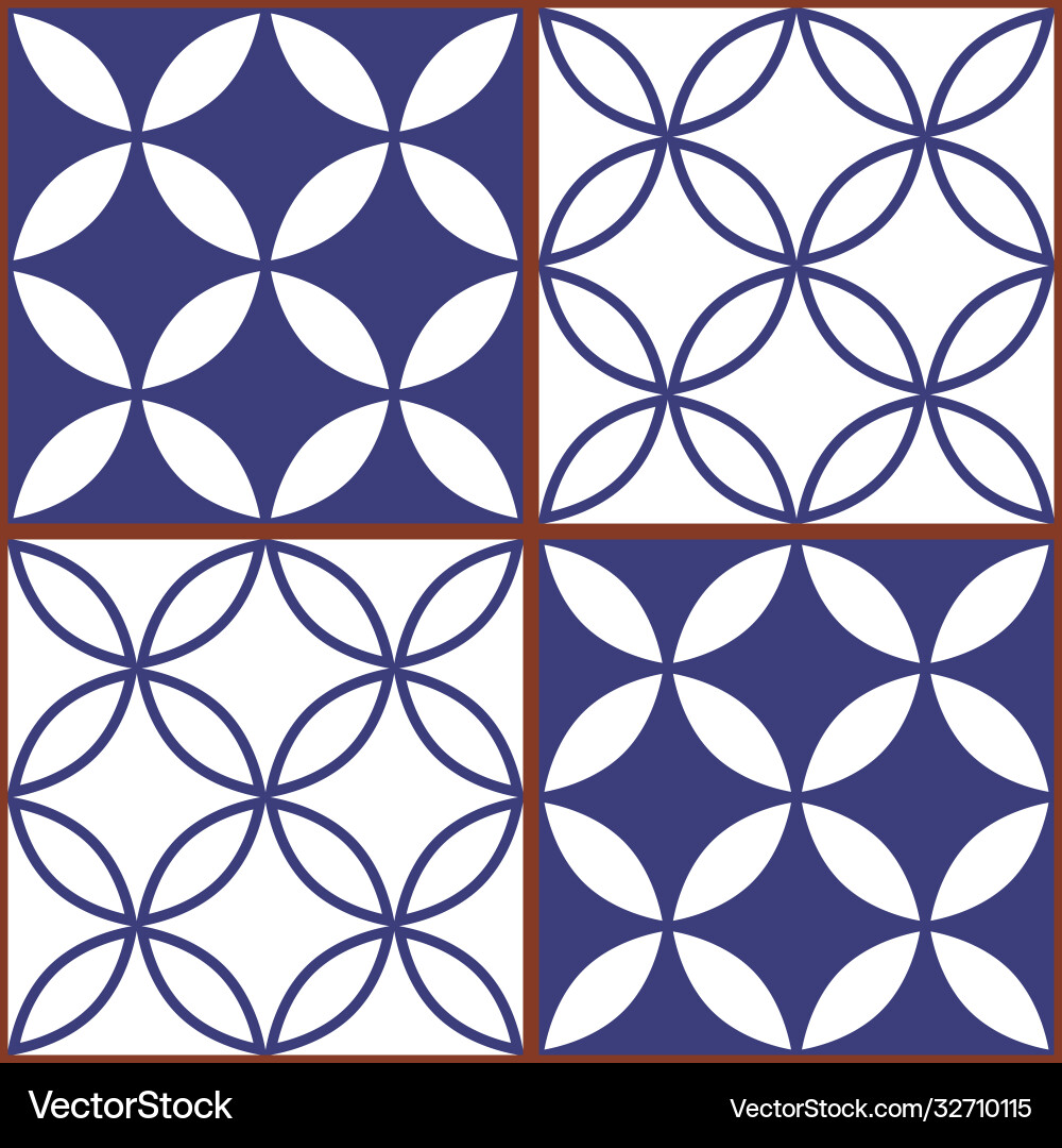 Moroccan and turkish tile seamless pattern vector image