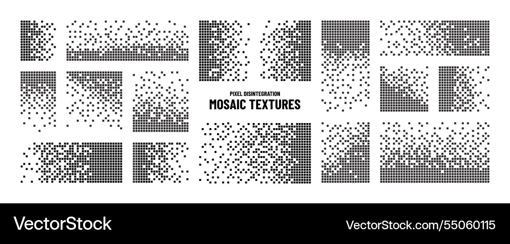 Pixel background mosaic dot pattern space Pixel background mosaic dot pattern space Vector Image