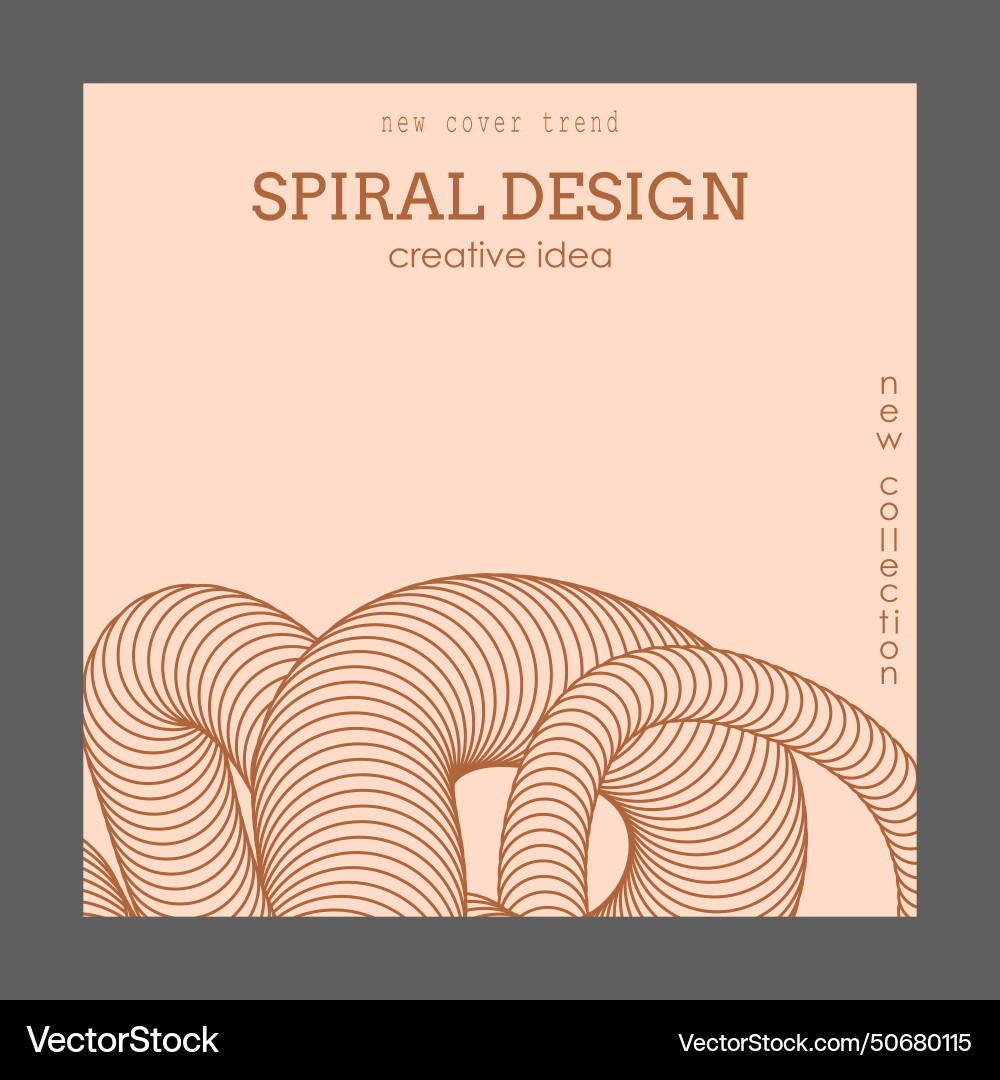 Three-dimensional spiral effect the dynamic shape Three-dimensional spiral effect the dynamic shape vector image