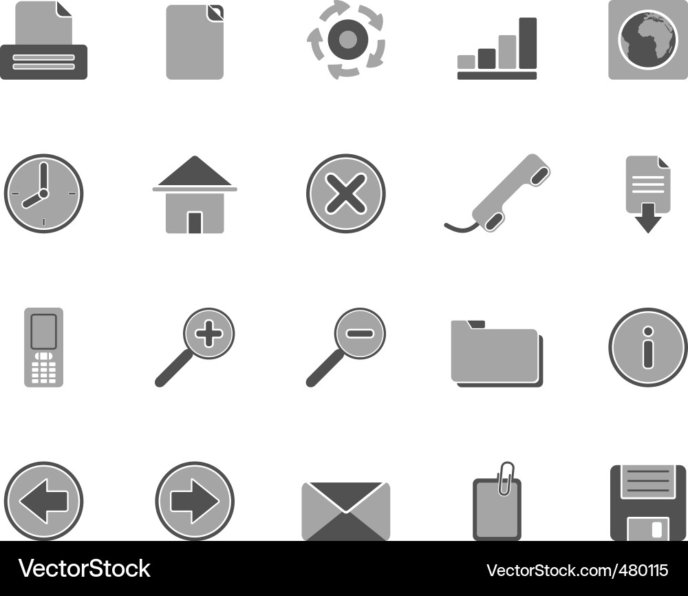 Web Icon Set Vector Image
