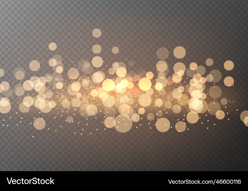 Abstract blurred light element bokeh lights vector image