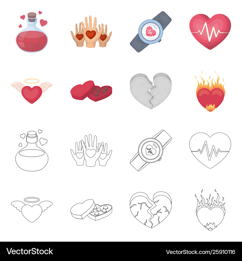 Design abstract and shape icon set vector image