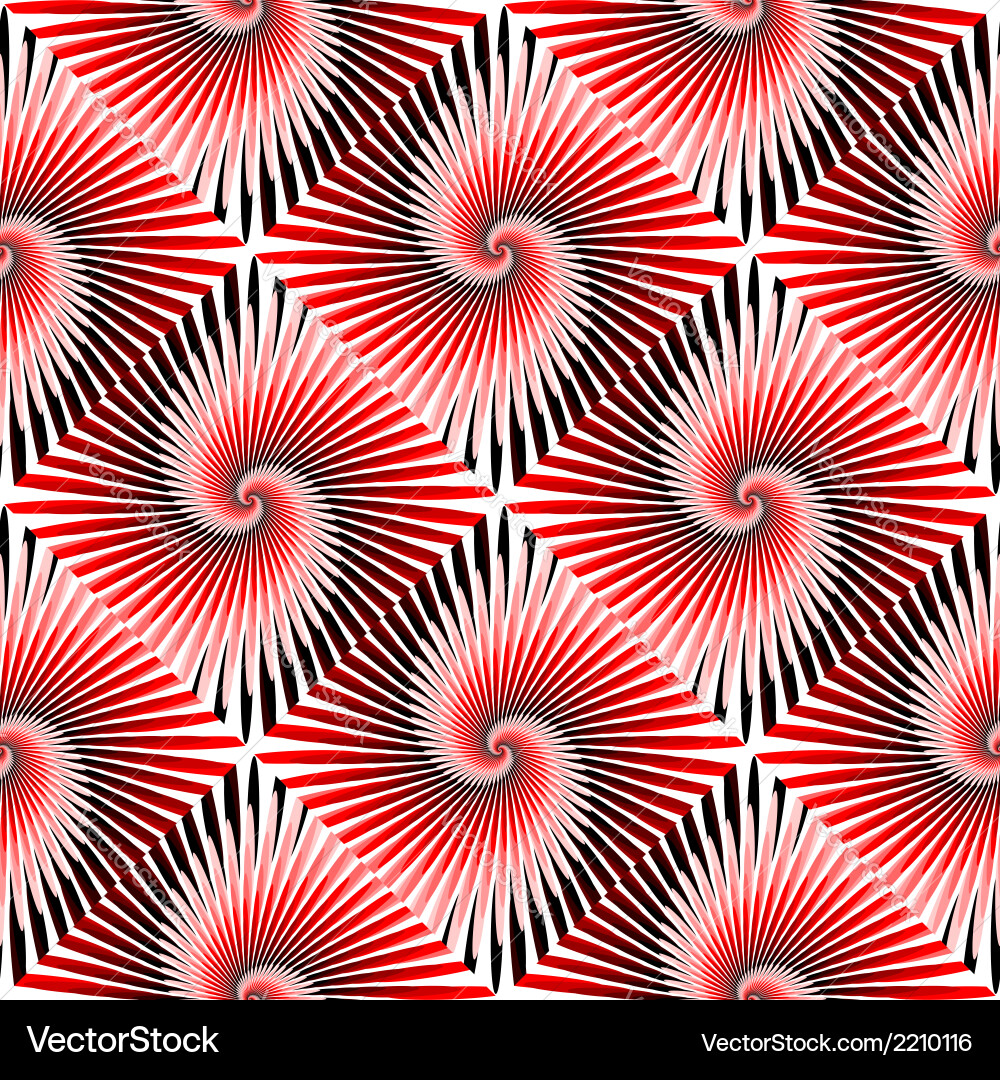 Design seamless colorful whirl rotation pattern vector image