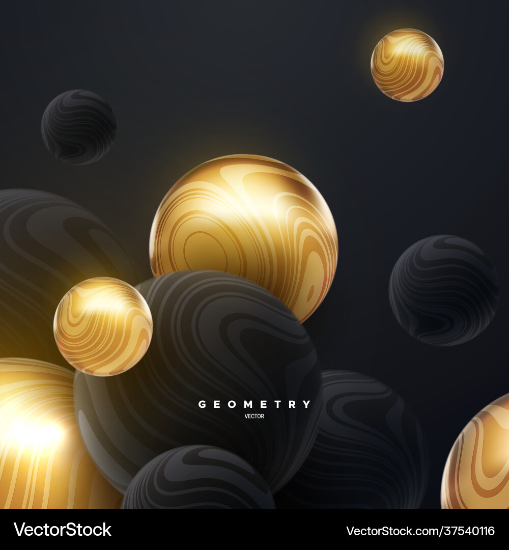 Dynamic 3D Sphere Background vector image