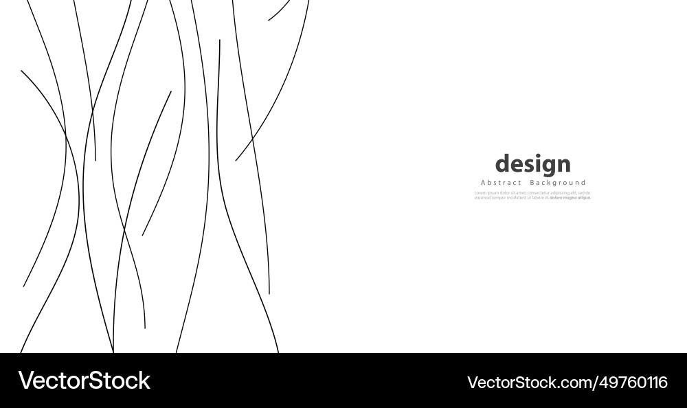 Hand drawn lines abstract pattern wave simple Vector Image