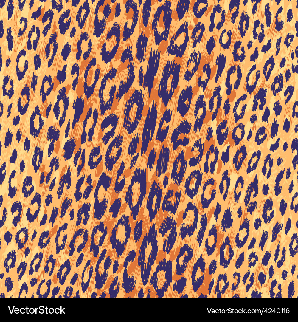 Leopard Skin Pattern - Seamless Texture vector image