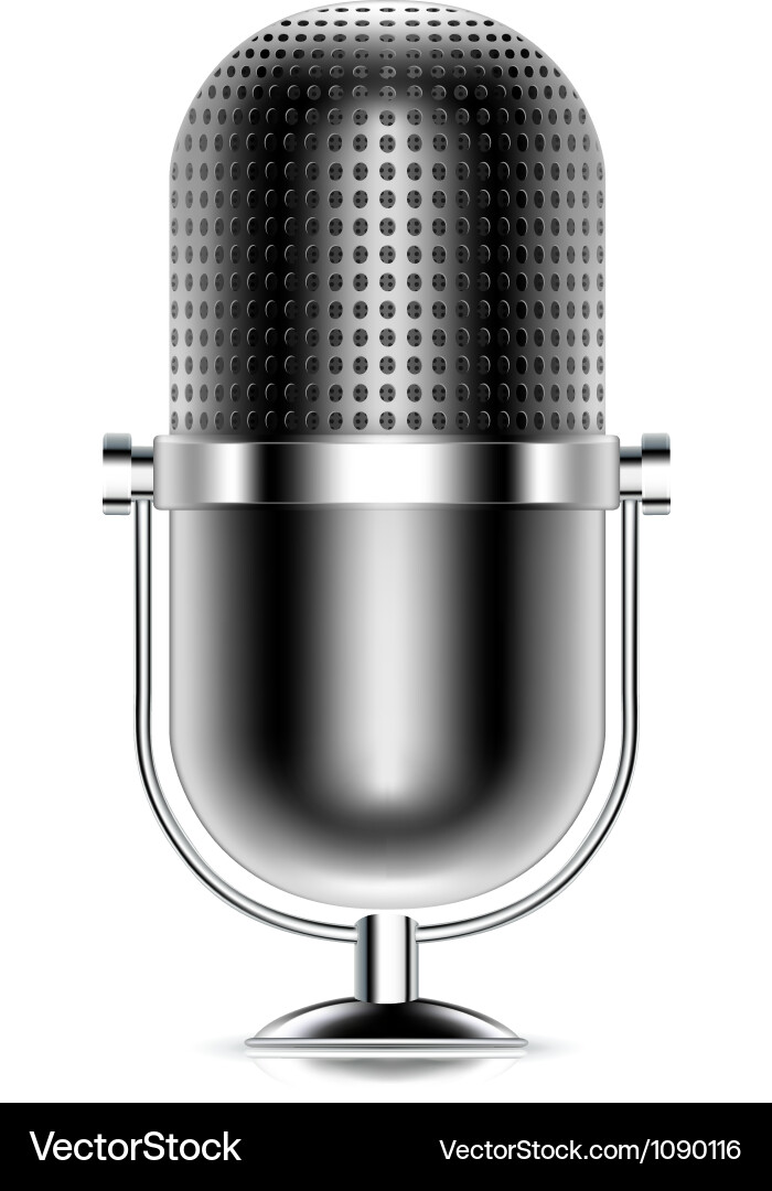 Microphone icon Royalty Free Vector Image - VectorStock