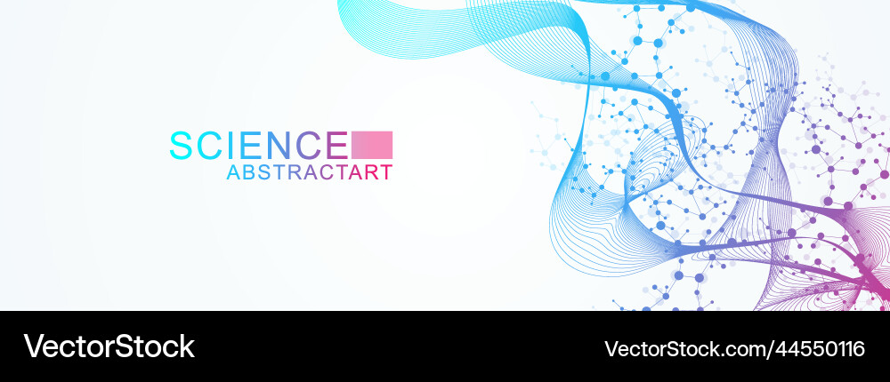 Modern abstract molecules structure for science Modern abstract molecules structure for science Vector Image