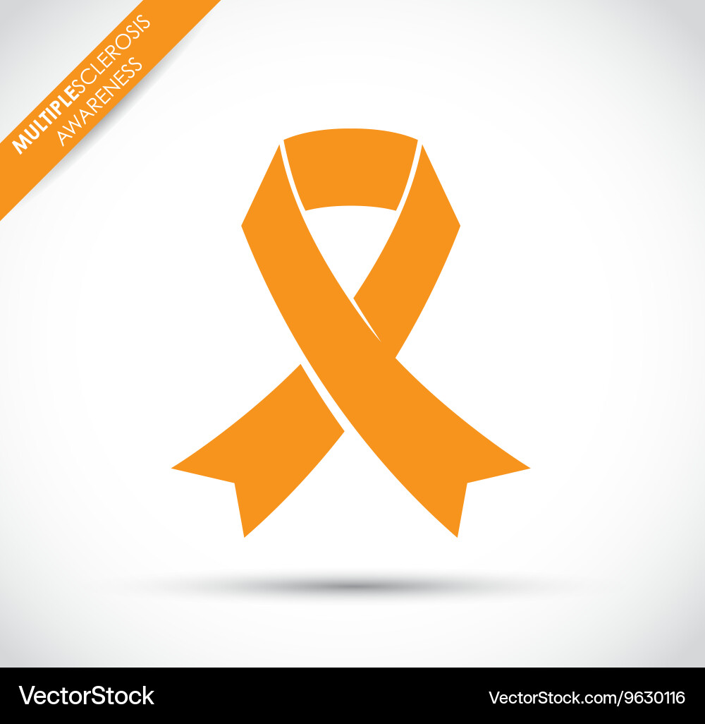 Multiple Sclerosis Ribbon Vector Image