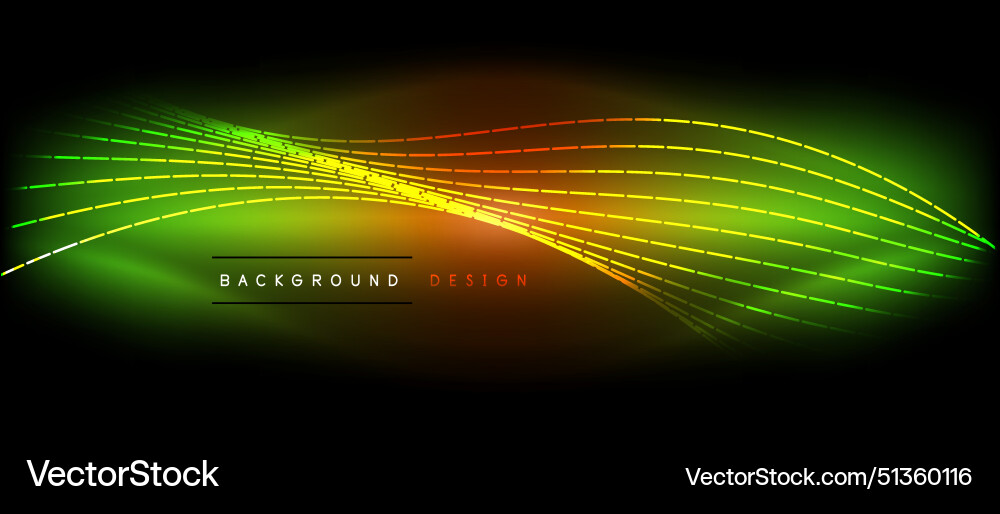 Neon wave lines with blend effect Neon wave lines with blend effect vector image