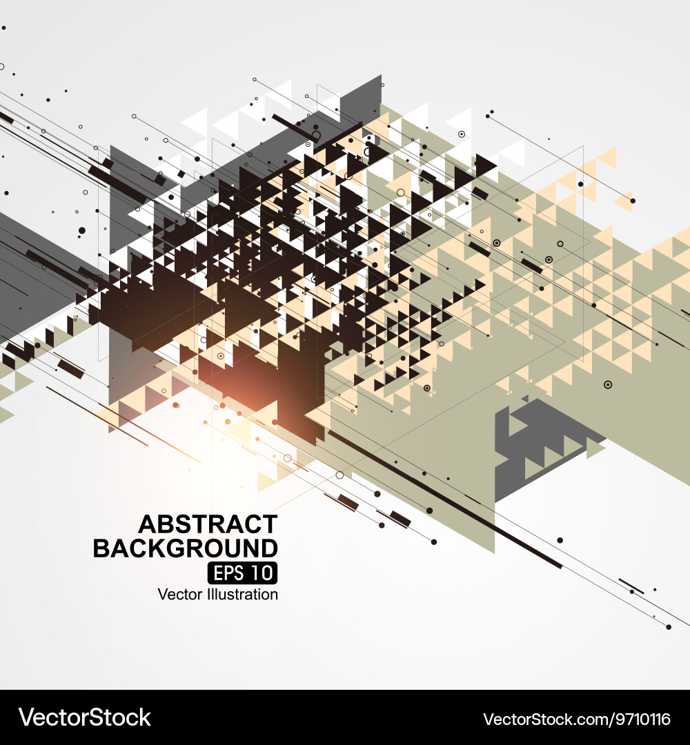 Point line surface composition of abstract vector image