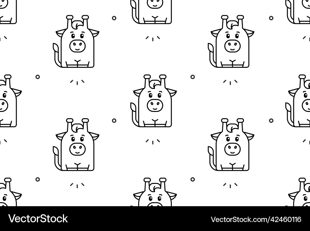Seamless pattern with giraffes Seamless pattern with giraffes Vector Image