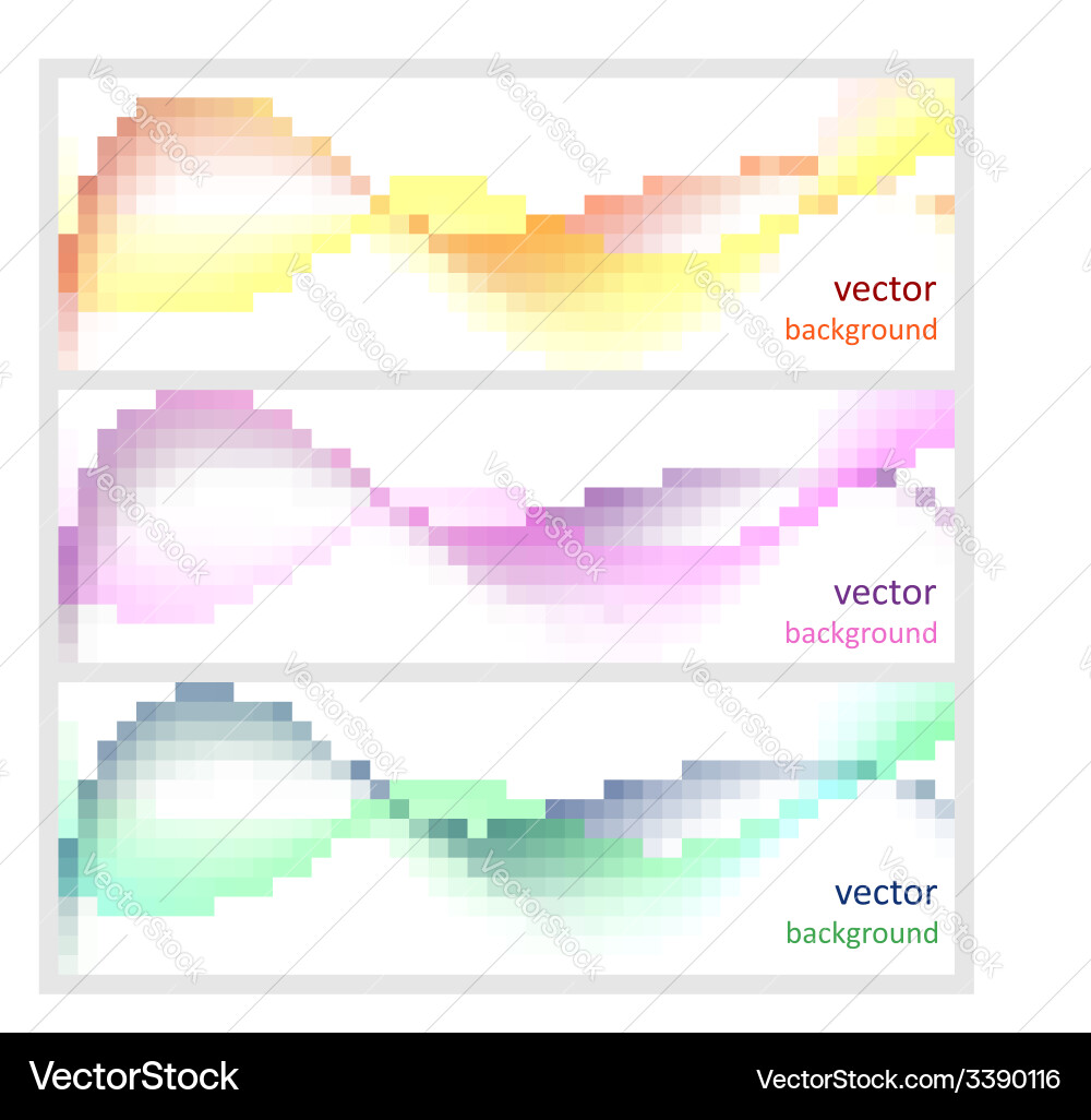 Set abstract background vector image