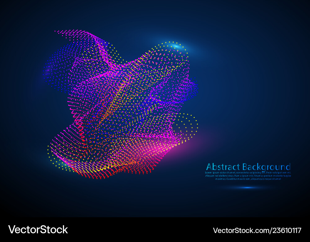 Abstract background with a colored dynamic waves vector image