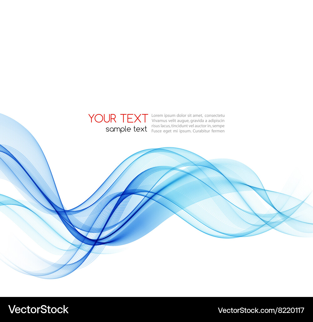 Abstract color wave design element Vector Image