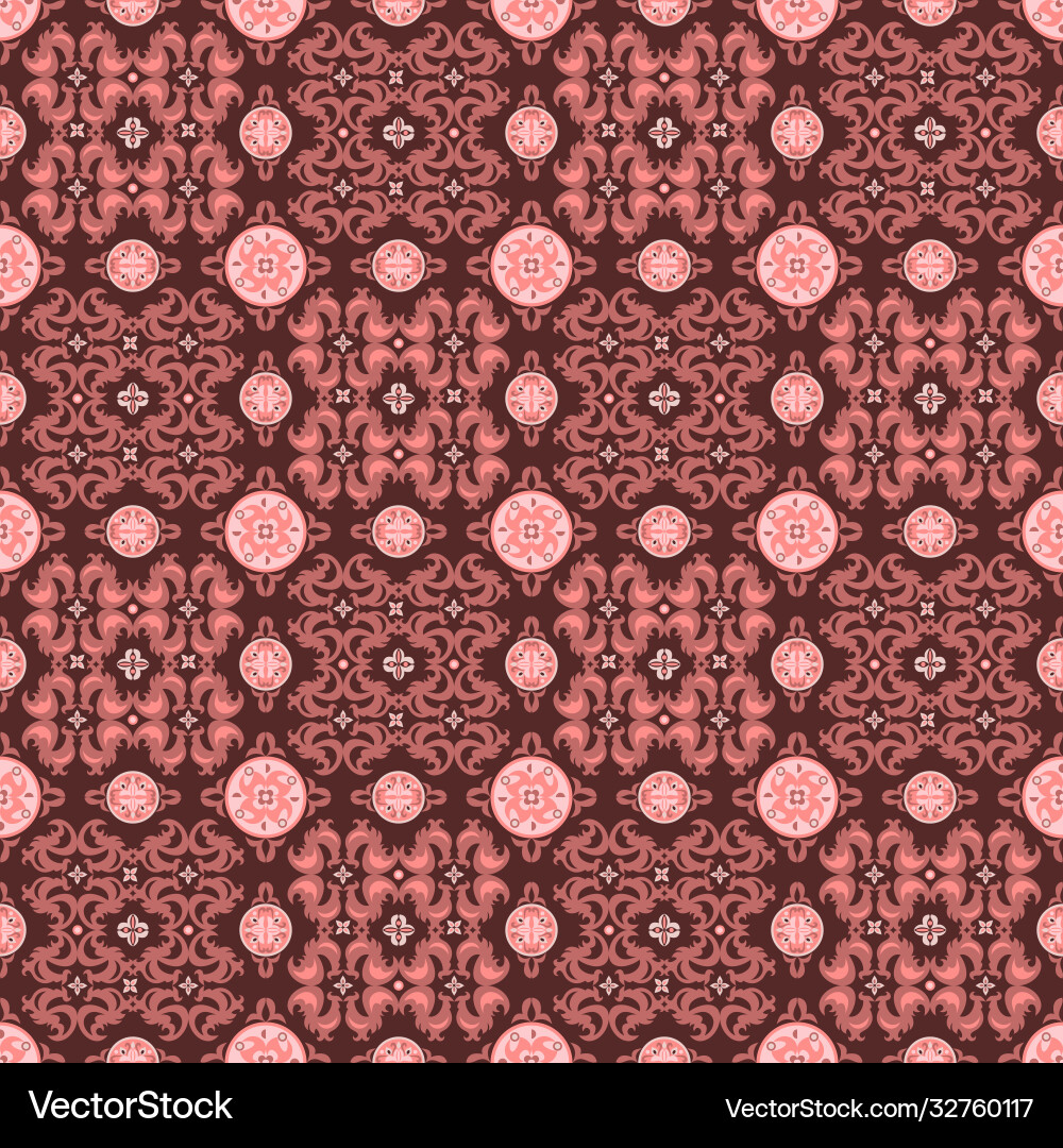 Abstract ornamental patch seamless pattern vector image