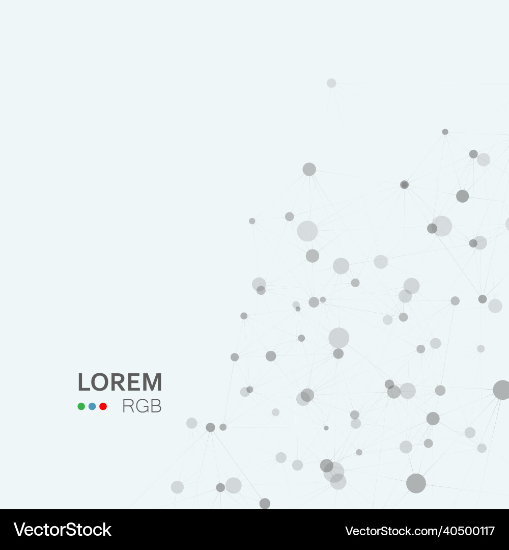 Abstract science background with connecting dots Abstract science background with connecting dots Vector Image