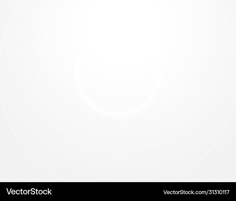 Abstract white background with rounded line swirl Vector Image