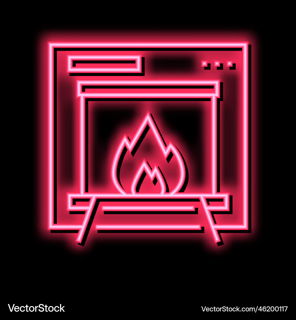 Burning garbage machine color icon Vector Image
