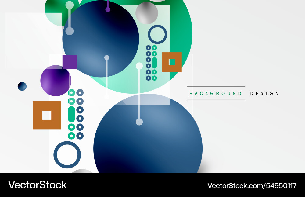 Circles and elements geometric abstract background Circles and elements geometric abstract background vector image