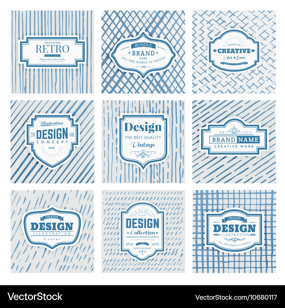 Frame elements design vector image
