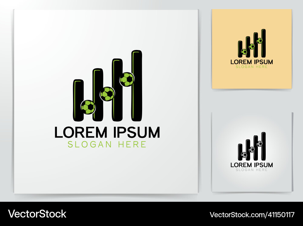 Fußball Logo Designs Inspiration Fußball Logo Designs Inspiration vektorbild