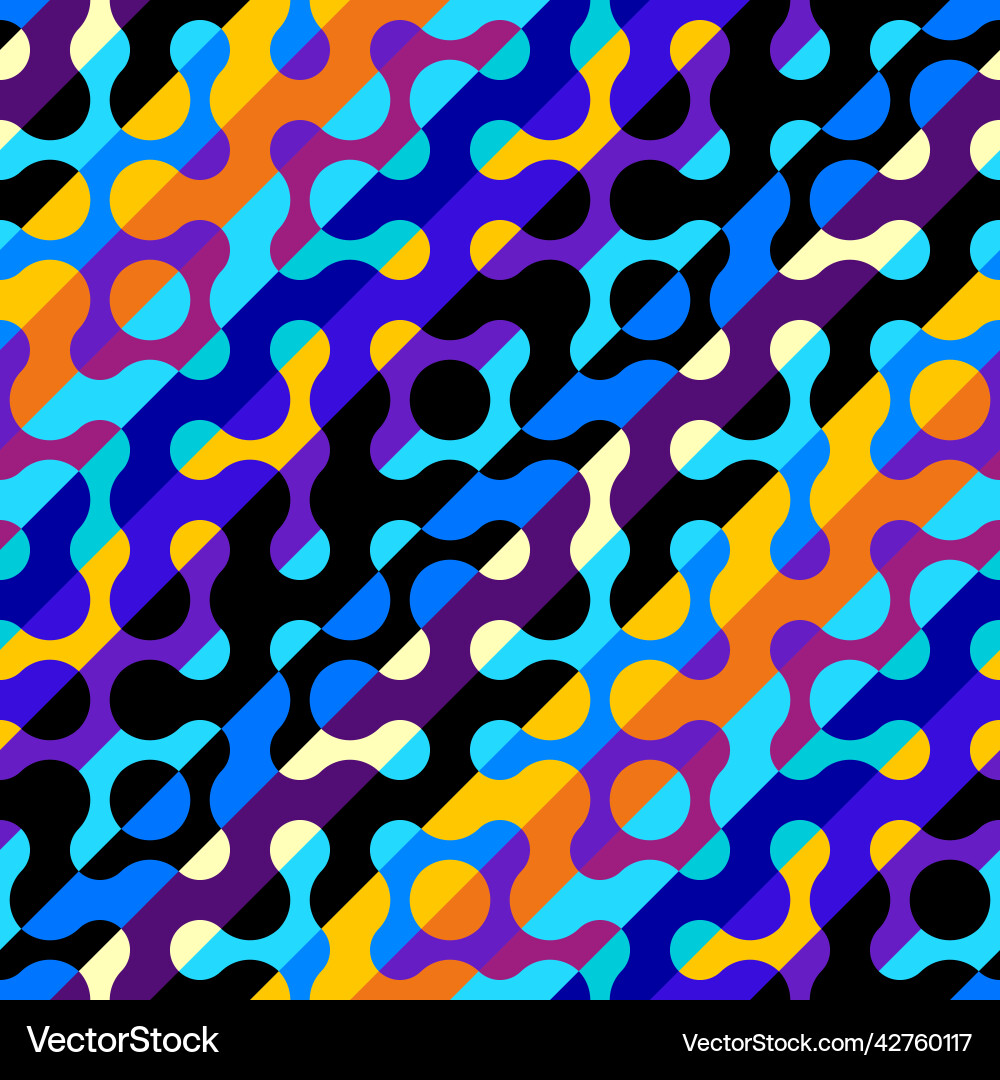 Geometric abstract pattern intersection style vector image