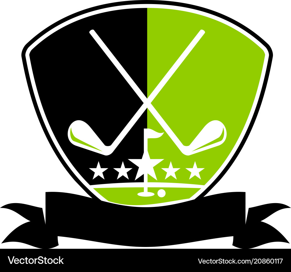 Golf club academy Royalty Free Vector Image VectorStock