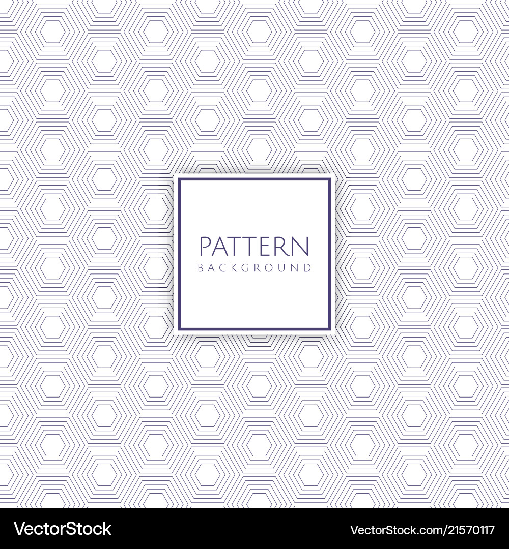 Hexagonal Pattern Background Vector Image