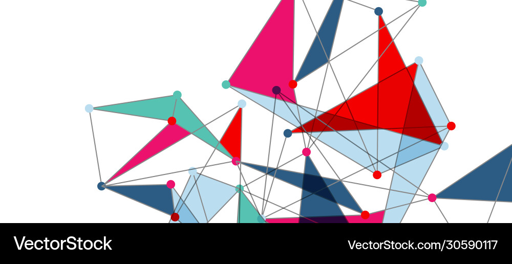 Line points connections triangular technology Line points connections triangular technology Vector Image