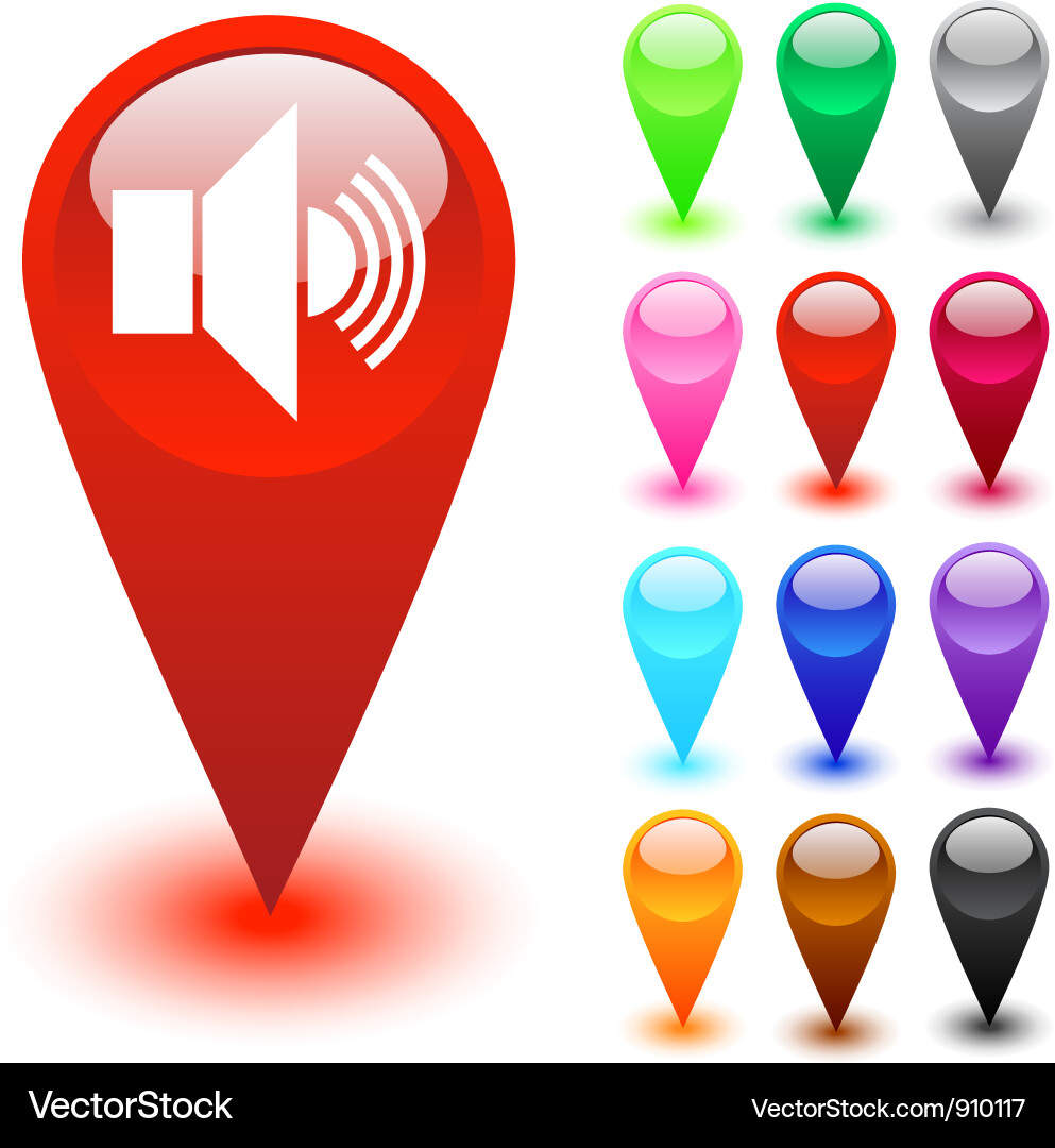 Sound Icon Set Vector Image