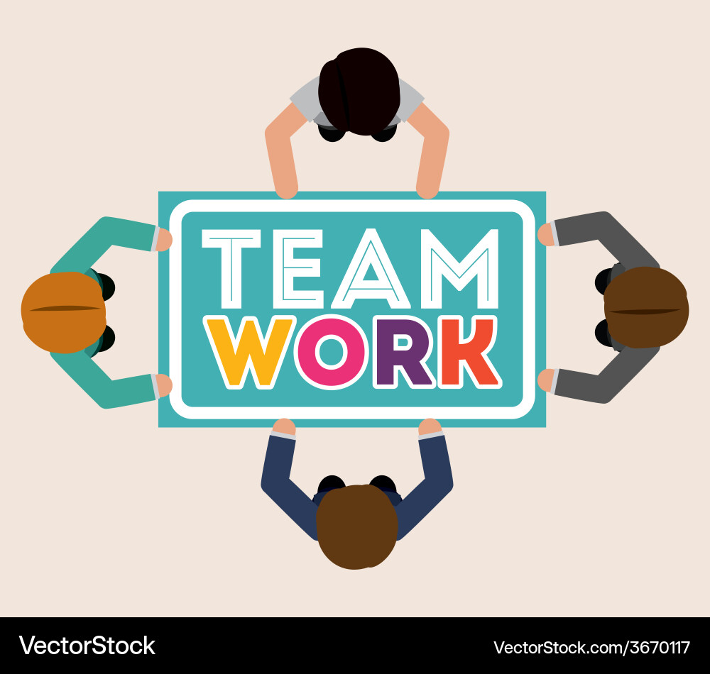 Teamwork design Vector Image