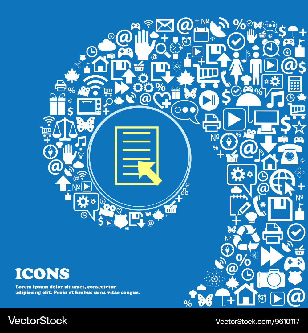 Text file sign icon document symbol nice set vector image