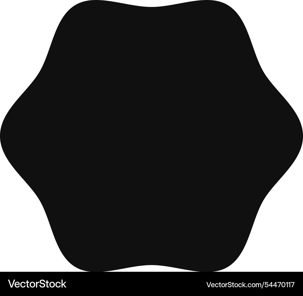 Wavy and distorted black blob forming an abstract Wavy and distorted black blob forming an abstract vector image