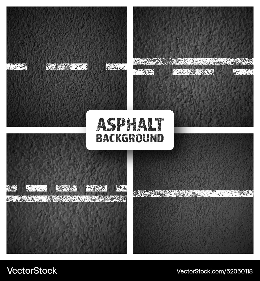 Asphaltstraße mit weiß gekrackter Spurmarkierung Asphaltstraße mit weiß gekrackter Spurmarkierung vektorbild